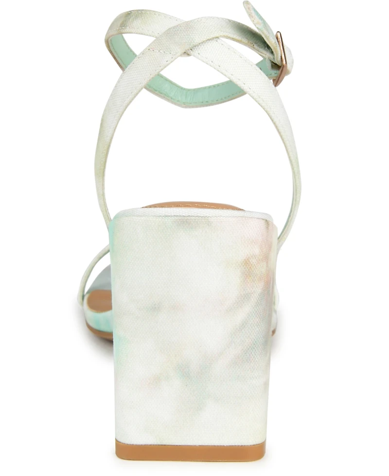 Journee Collection Women's Chasity Block Heel Sandals