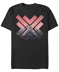 Fifth Sun Men's Geo Mountain Short Sleeve Crew T-shirt