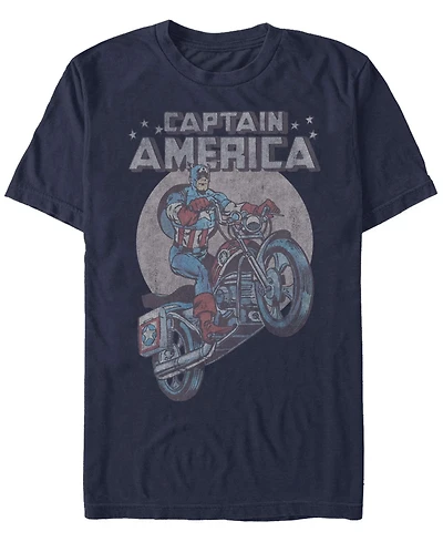 Fifth Sun Men's Captain America Short Sleeve Crew T-shirt