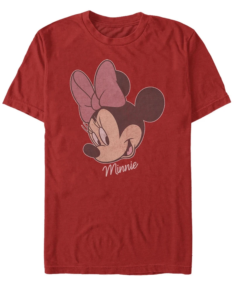 Fifth Sun Men's Minnie Big Face Short Sleeve Crew T-shirt