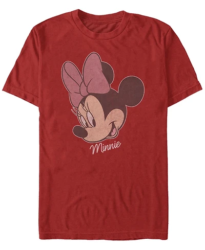 Fifth Sun Men's Minnie Big Face Short Sleeve Crew T-shirt