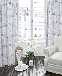 Levtex Galapagos Blue Coral Reef Drape Panel, 55" x 84"