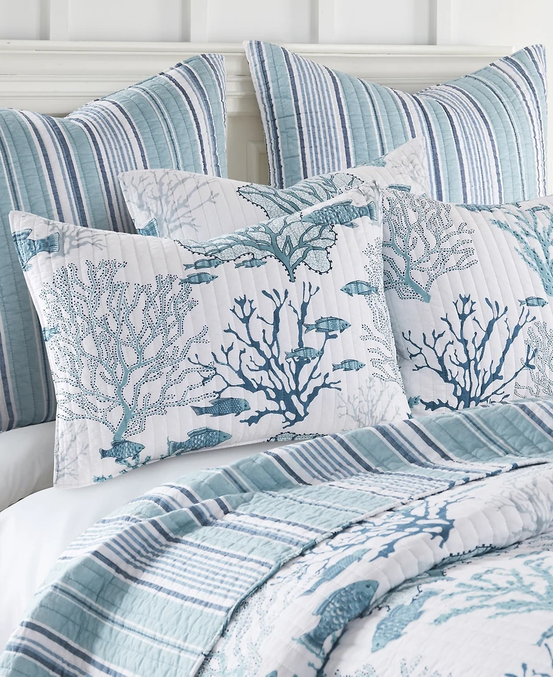 Levtex Lacey Sea 3-Pc. Quilt Set, Full/Queen