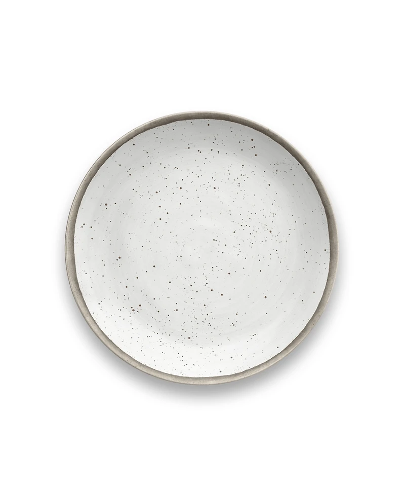 Abode Homewares Retreat Pottery White Salad 8.5" Set of 6