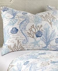 Levtex Galapagos Blue Coral Reef 3-Pc. Quilt Set, Full/Queen