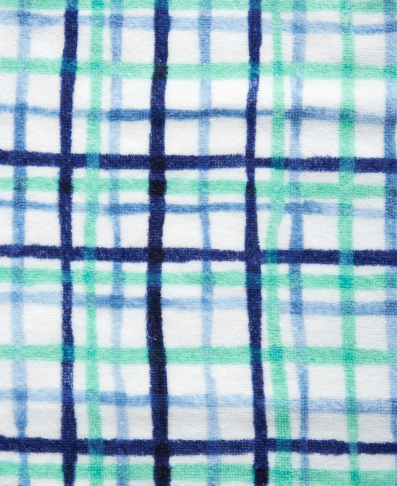 Fiesta Watercolor Plaid Kitchen Towels, Set of 2