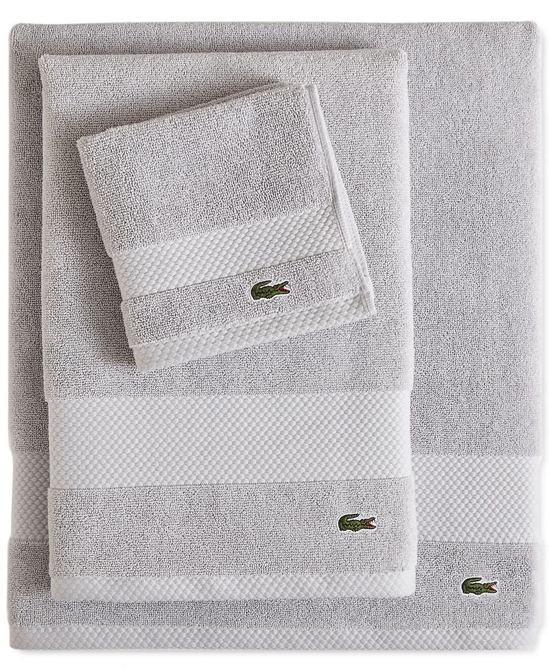 Lacoste Home Heritage Anti-Microbial Supima Cotton Bath Towel, 30" x 54"