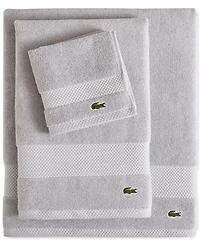 Lacoste Home Heritage Anti-Microbial Supima Cotton Bath Towel, 30" x 54"