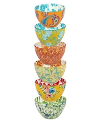 Damask Floral Set of 6 All Purpose Bowl