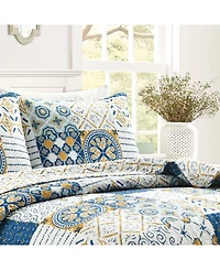 Lush Decor Monique Reversible 3 Piece Quilt Set, Full/Queen