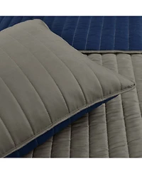 Lush Decor Soft Stripe All Season 3 Piece Quilt Set, Full/Queen