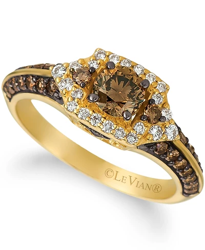 Le Vian Chocolate Diamond (7/8 ct. t.w.) & Vanilla Diamond (1/5 ct. t.w.) Ring in 14k Gold