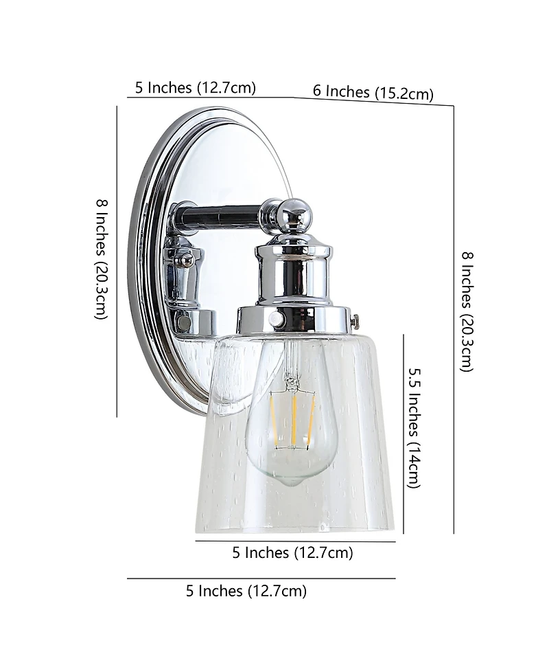 Beverly -Light Glass Classic Cottage Led Vanity Light