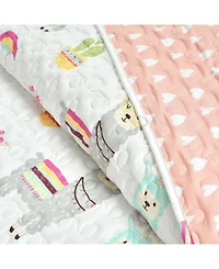 Lush Decor Kids Southwest Llama Cactus 4-Pc. Quilt Set, Full/Queen