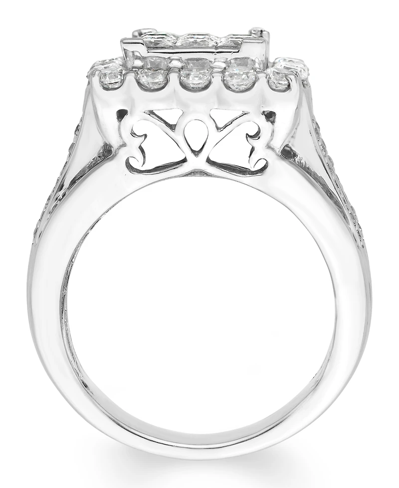 Diamond Multi Princess Engagement Ring (2 1/2 ct. t.w.) in 14k White Gold