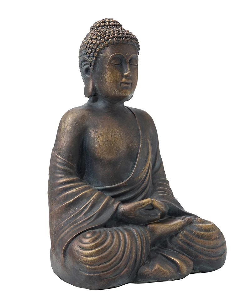 Glitzhome Meditating Buddha Statue