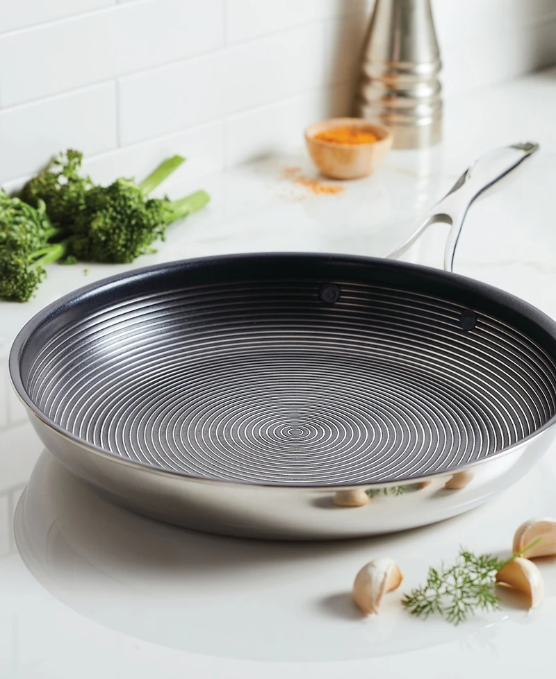 Circulon SteelShield C-Series Tri-Ply Clad Nonstick Frying Pan, 12.5-Inch, Silver
