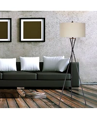 Fangio Lighting Tripod Rust Floor Lamp