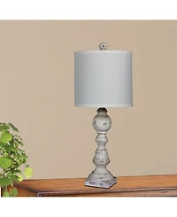 Fangio Lighting Distressed Balustrade Resin Table Lamps, Set of 2