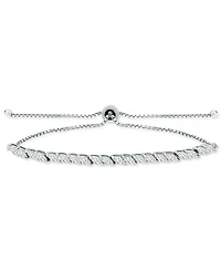 Giani Bernini Cubic Zirconia Marquise Bolo Bracelet