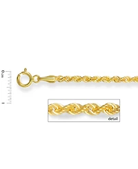 Sparkle Rope 20" Chain Necklace (2mm) in 14k Gold