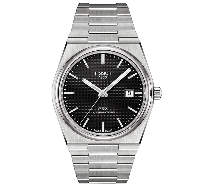 Tissot Men's Swiss Automatic Prx Powermatic 80 Stainless Steel Bracelet Watch 40mm