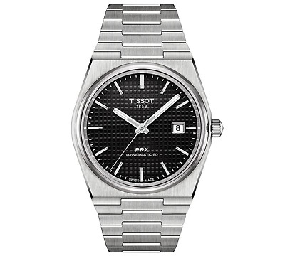 Tissot Men's Swiss Automatic Prx Powermatic 80 Stainless Steel Bracelet Watch 40mm