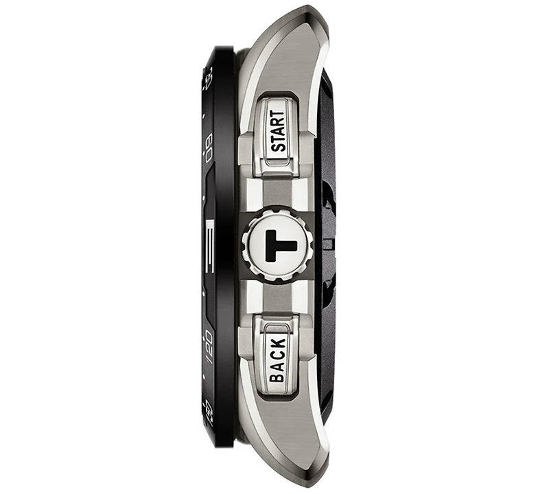 Tissot Men's Swiss T-Touch Connect Solar Red Rubber Strap Smart Watch 48mm