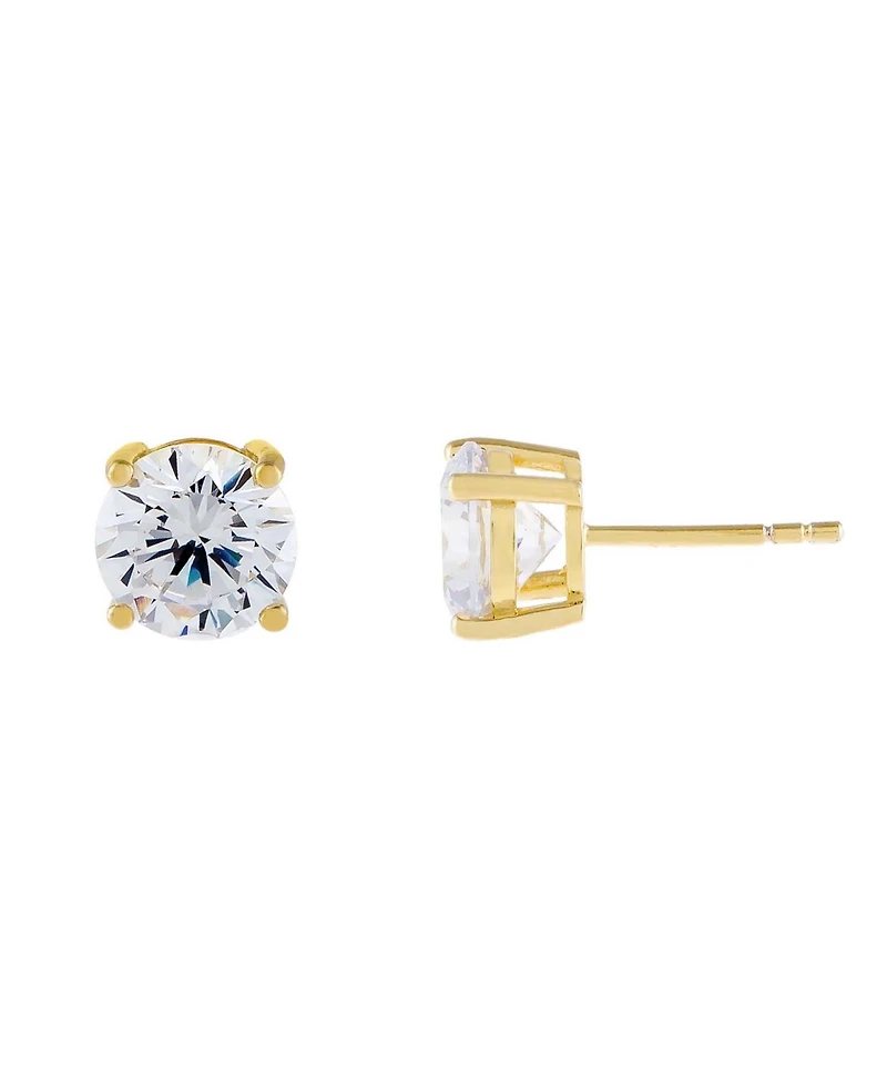 14K Gold over Sterling Silver Juliette Stud Earring
