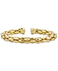 Turbo Link Bangle Bracelet in 14k Gold-Plated Sterling Silver