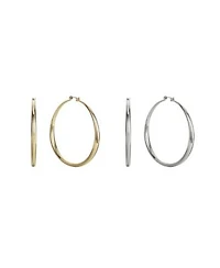 Inc International Concepts Basic 2 3 1 6 Hoop Earrings In Gold Tone Or Silver Tone Created For Macys