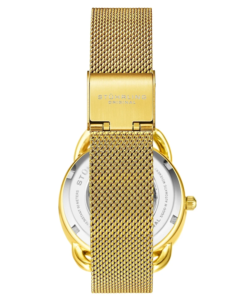 Women's Automatic Gold-Tone Mesh Bracelet Watch 36mm