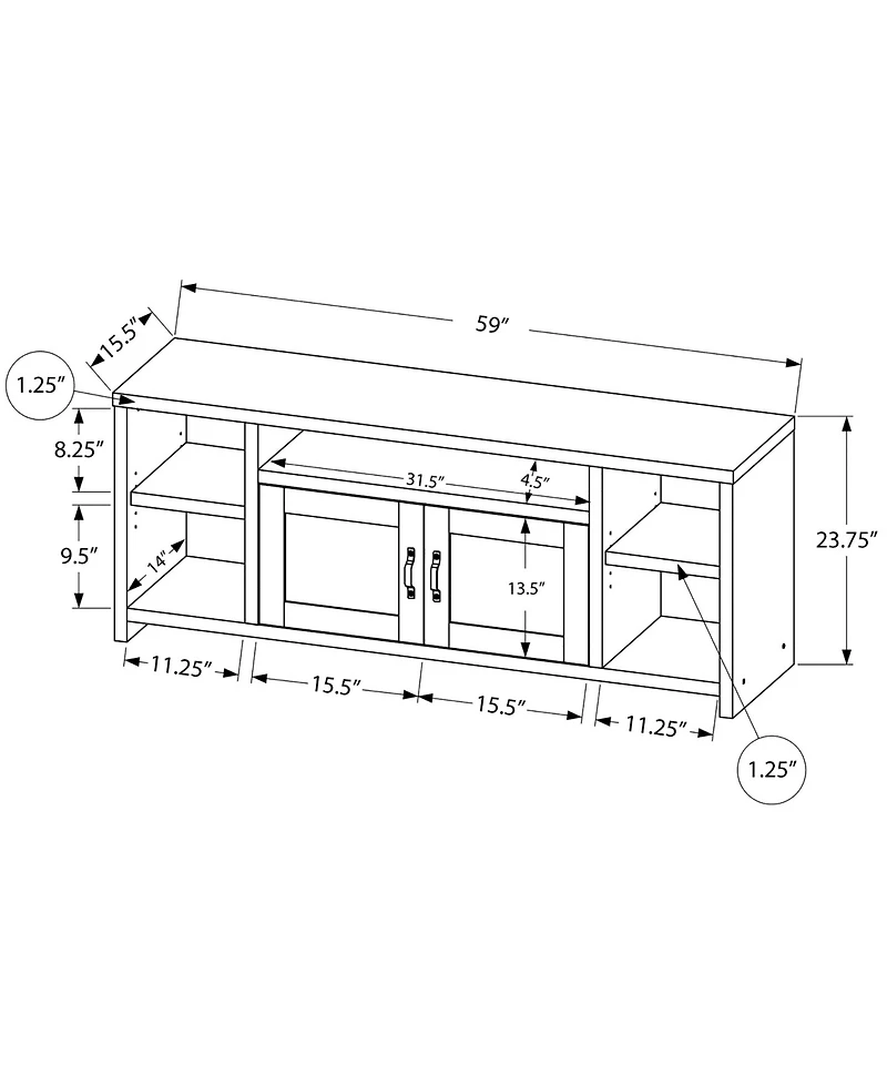 Modern Farmhouse Tv Stand with 2 Doors