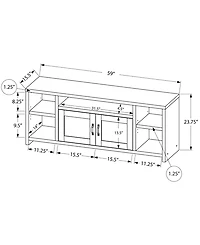 Modern Farmhouse Tv Stand with 2 Doors