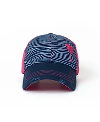 Shady Lady Women's Adjustable Snap Back Mesh Palm Tree Trucker Hat