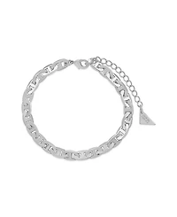Women's Anchor Chain Silver Plated Bracelet Set