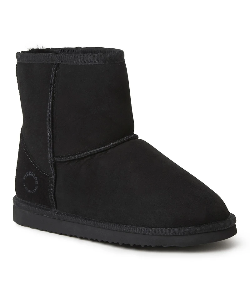 Fireside By Dearfoams Women's Rosebery Genuine Shearling Boot