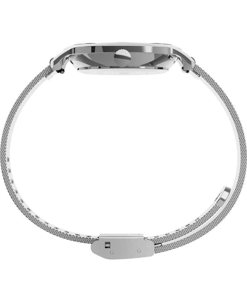 Timex Women's Transcend Silver-Tone Mesh Band Watch 31mm