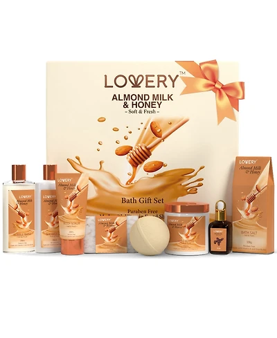 Almond Milk And Honey Spa Kit, 9 Piece