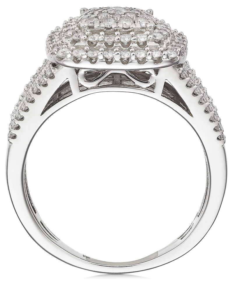 Diamond Cluster Ring (1 ct. t.w.) 14k White or Yellow Gold