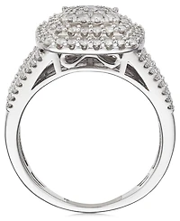 Diamond Cluster Ring (1 ct. t.w.) 14k White or Yellow Gold