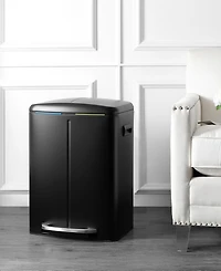 Marco Rectangular Double Bucket Trash Can with Soft-Close Lid