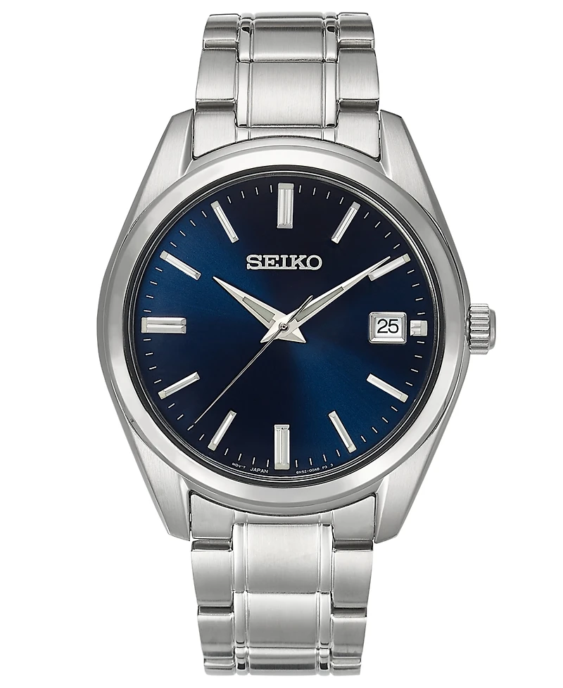 Seiko Men's Essentials Stainless Steel Bracelet Watch 40.2mm