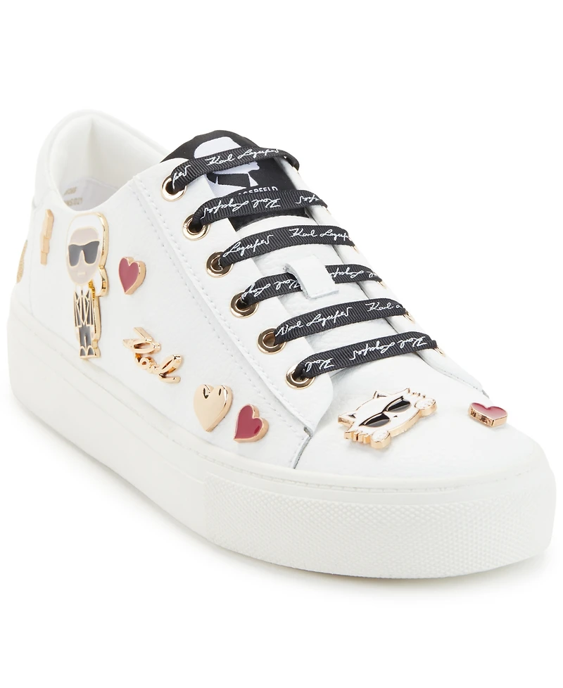 Karl Lagerfeld Paris Women's Cate Pins Lace-Up Sneakers