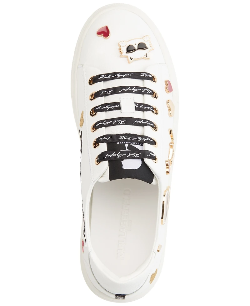 Karl Lagerfeld Paris Women's Cate Pins Lace-Up Sneakers
