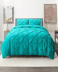Nestl Pinch Pleat 3-Pc. Duvet Cover Set, Full