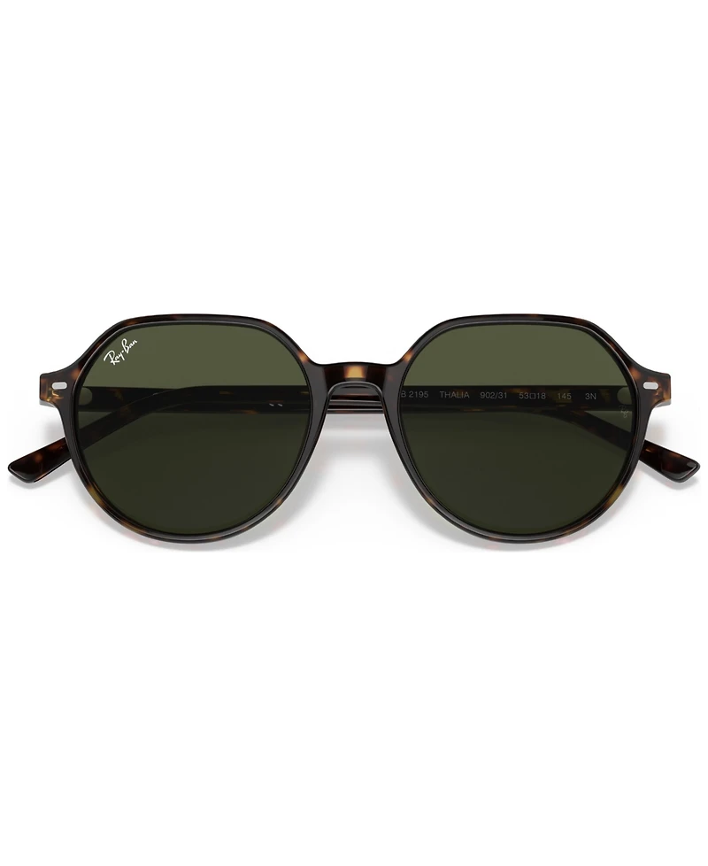 Ray-Ban Unisex Thalia Sunglasses, RB2195 53