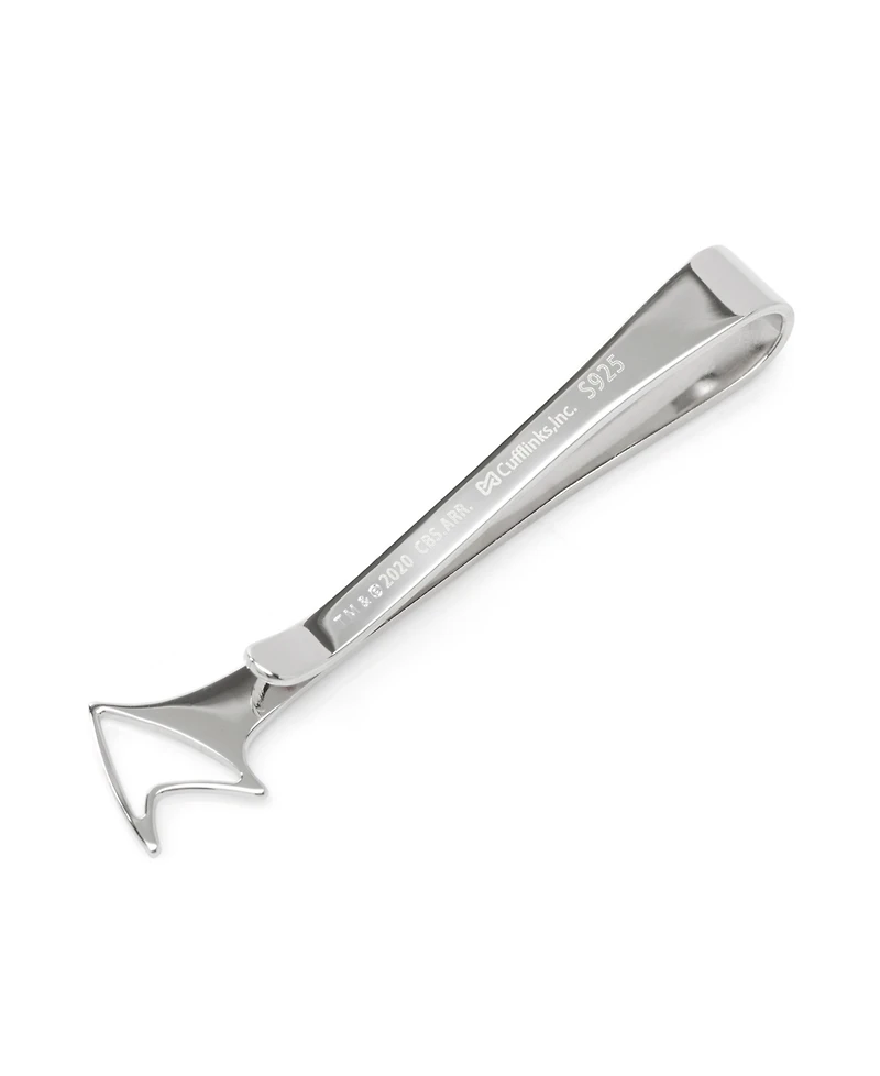 Star Trek Men's Sterling Cutout Delta Shield Tie Bar
