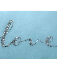 Edie@Home Celebrations Beaded Love Lumbar Decorative Pillow, 12" x 18"