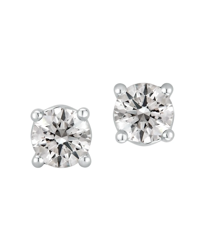 Gia Certified Diamond Stud Earrings (2 ct. t.w.) in 14K White Gold